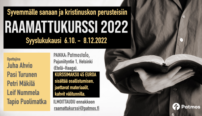 Mainos Raamattukurssi 2022
